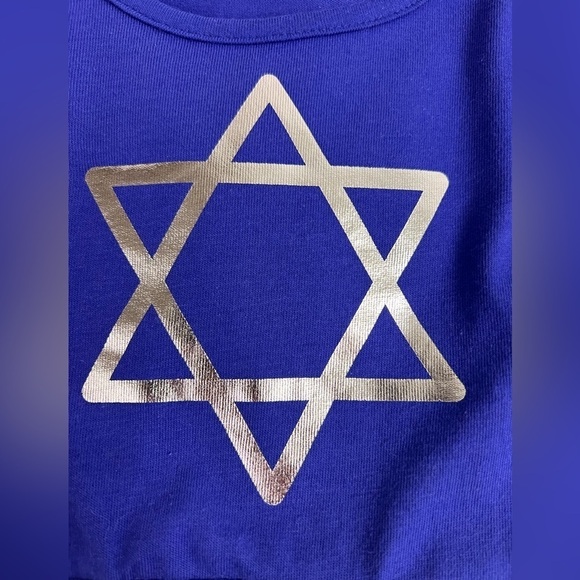Cat & Jack Girls Hanukkah Star of David Long Sleeve Dress Tulle - 3T - Picture 8 of 11